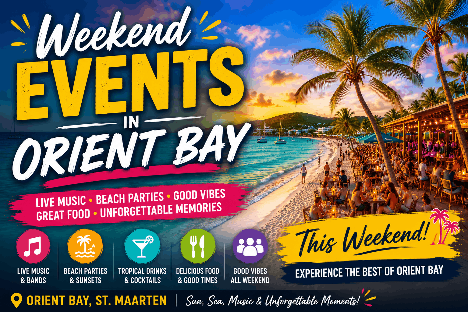 Weekend Events in Maho Beach